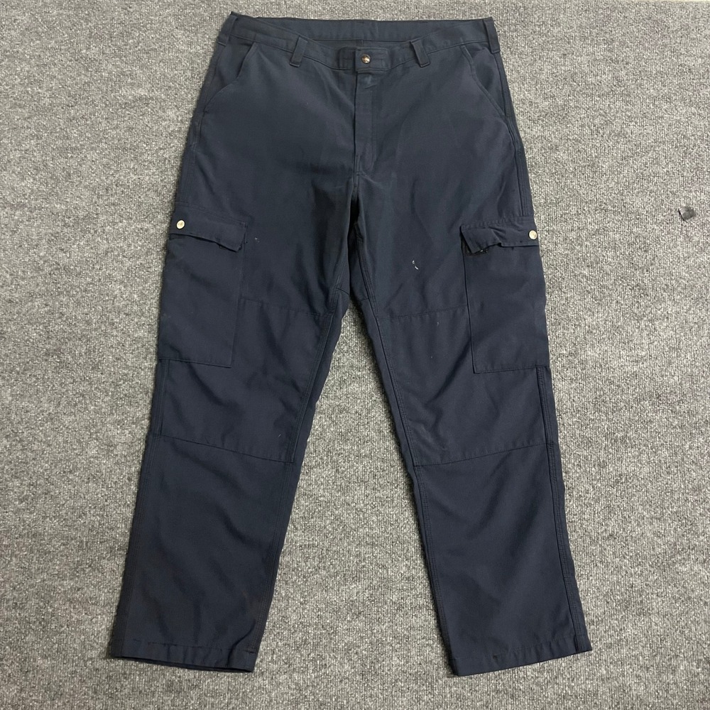 Workrite Cargo Pants Mens Size Large x 31 Navy Blue Nomex FR Workwear USA Made